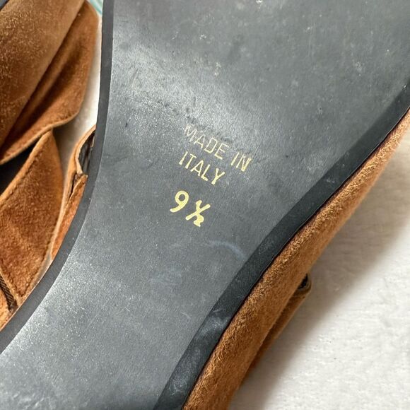 Aquatalia Brown Suede Mules - Picture 13 of 14